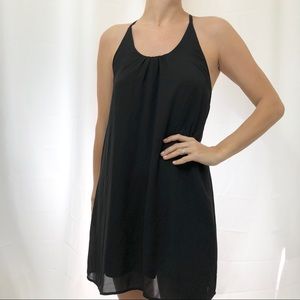 Final Touch Black Racerback Dress sz S NWT